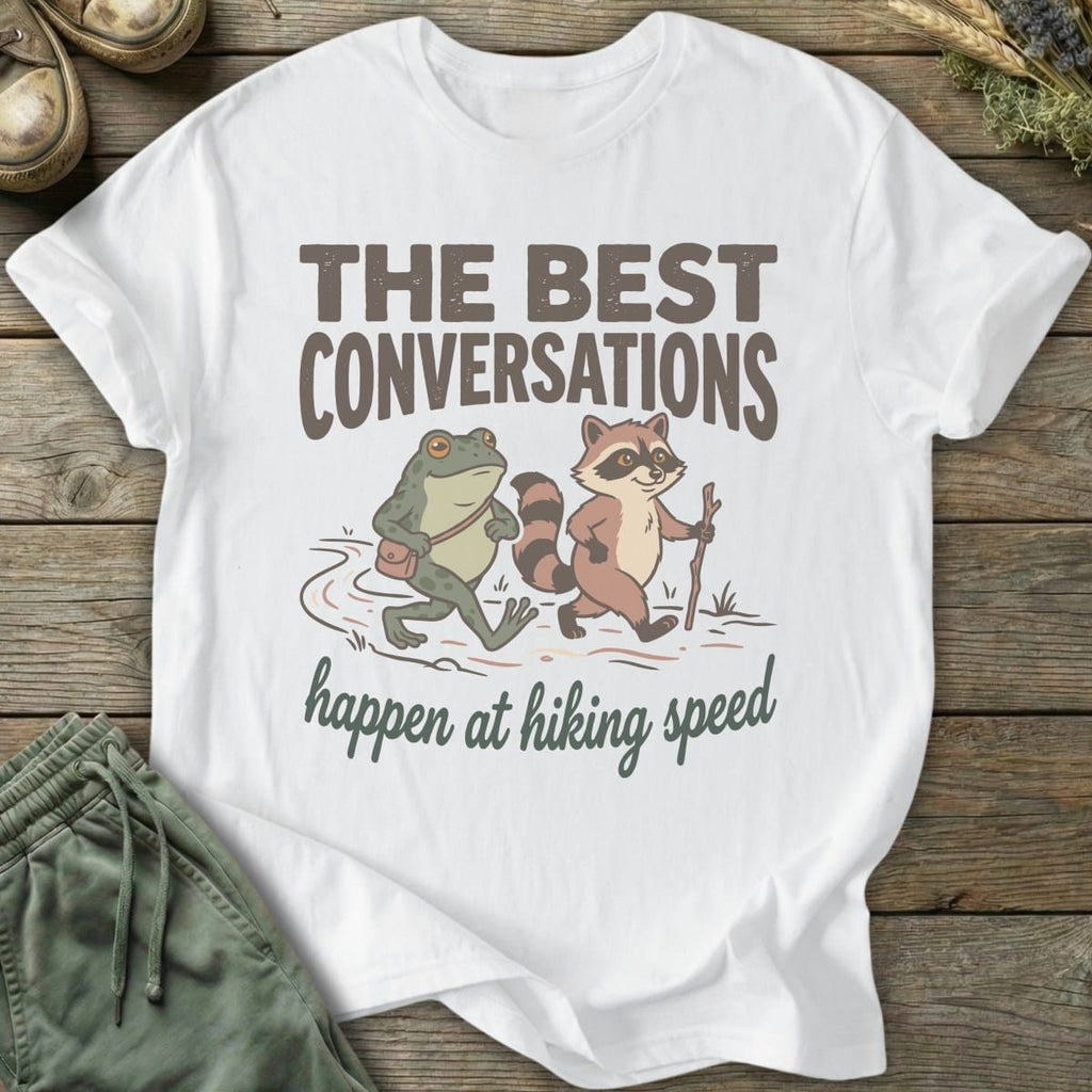 Printify T-Shirt Hiking Conversations T-Shirt