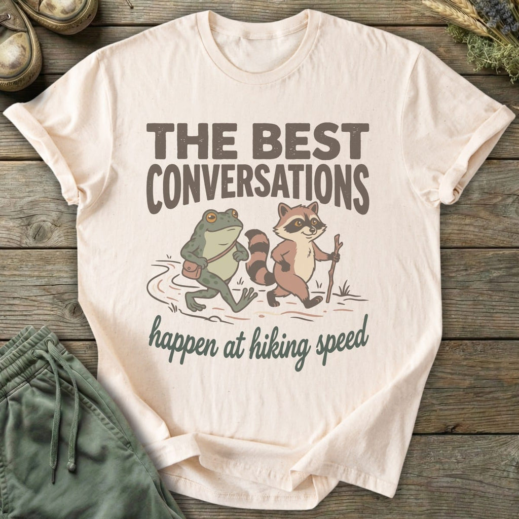 Printify T-Shirt Hiking Conversations T-Shirt