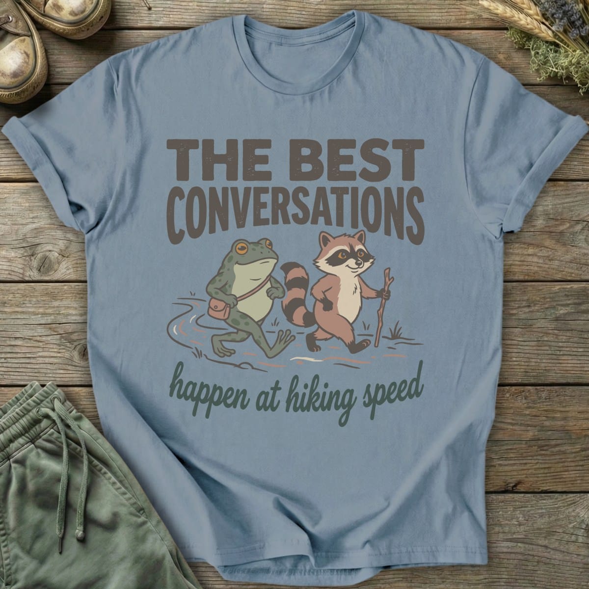 Printify T-Shirt Hiking Conversations T-Shirt