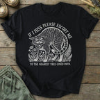 Printify T-Shirt Hissing Cat T-Shirt