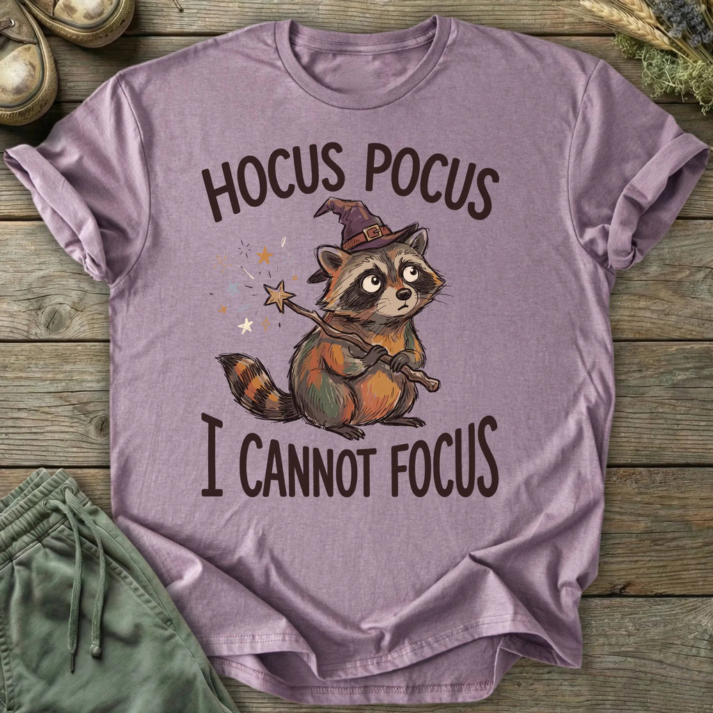 Printify T-Shirt Hocus Pocus Cannot Focus T-Shirt