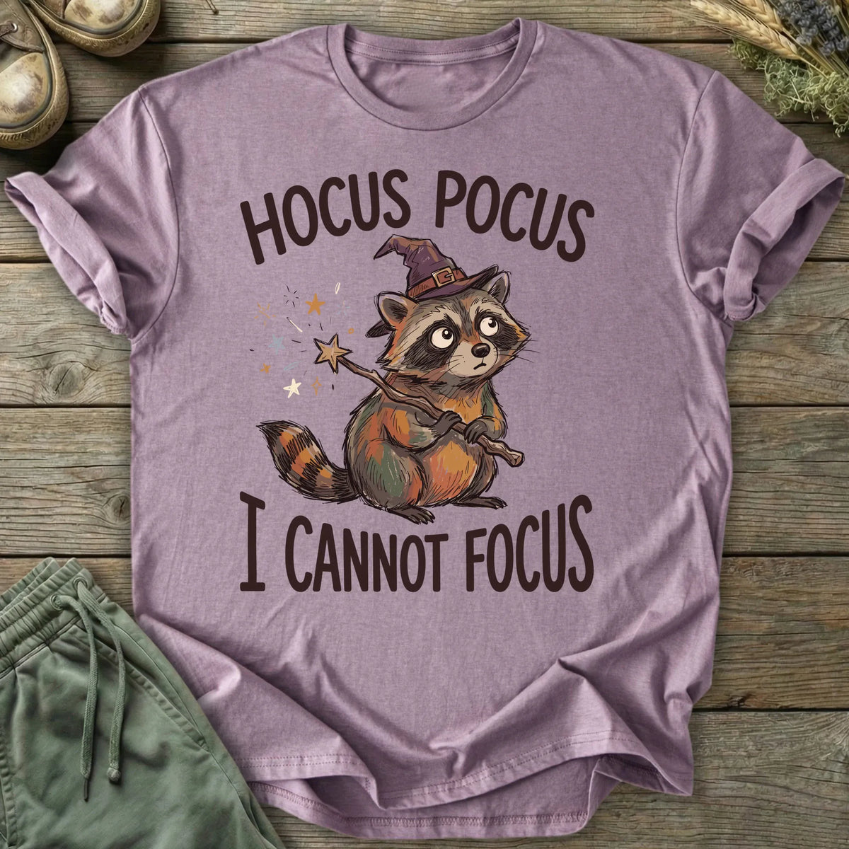 Printify T-Shirt Hocus Pocus Cannot Focus T-Shirt