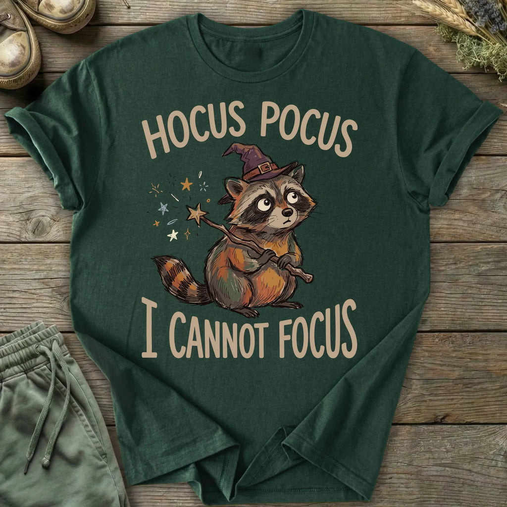 Printify T-Shirt Hocus Pocus Cannot Focus T-Shirt