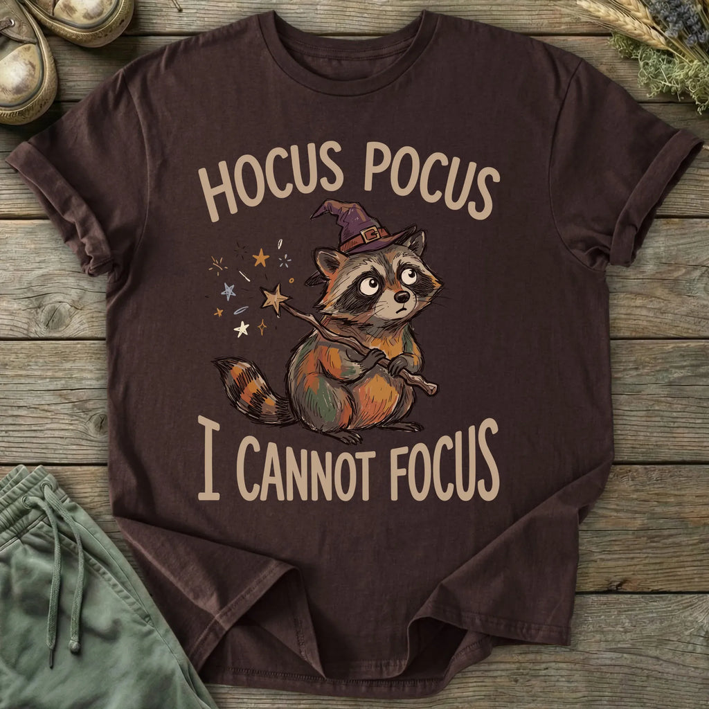 Printify T-Shirt Hocus Pocus Cannot Focus T-Shirt