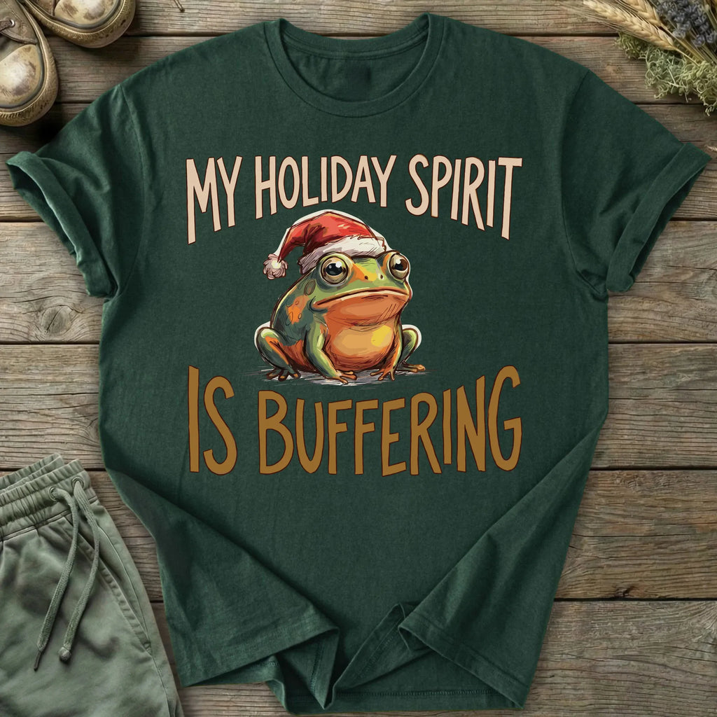 Printify T-Shirt Holiday Spirit Buffering T-Shirt