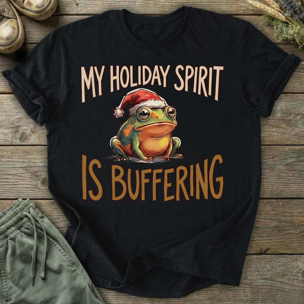 Printify T-Shirt Holiday Spirit Buffering T-Shirt