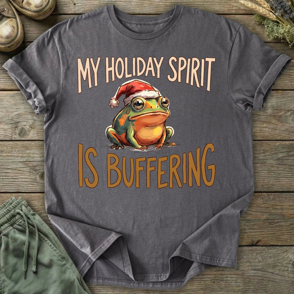 Printify T-Shirt Holiday Spirit Buffering T-Shirt