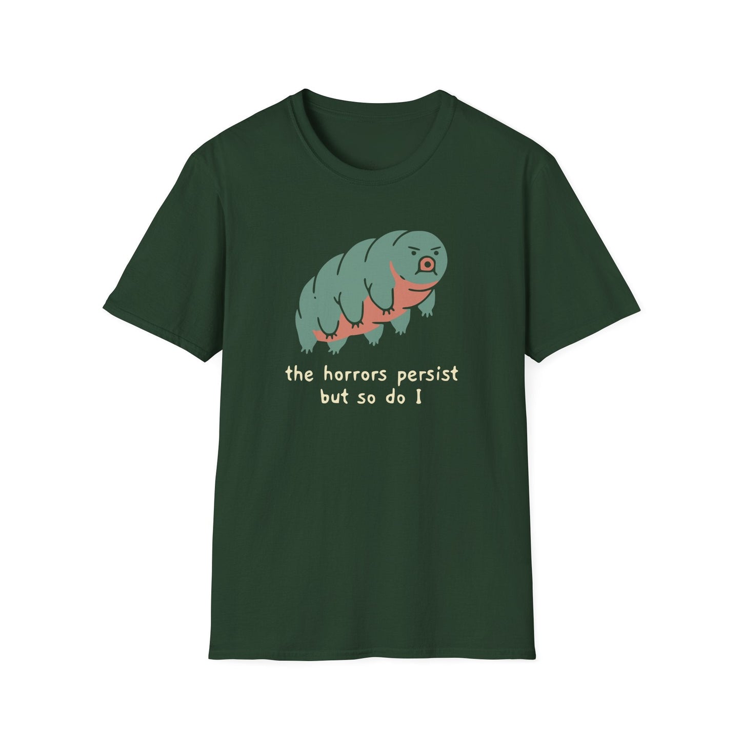 Printify T-Shirt Horrors Persist T-Shirt