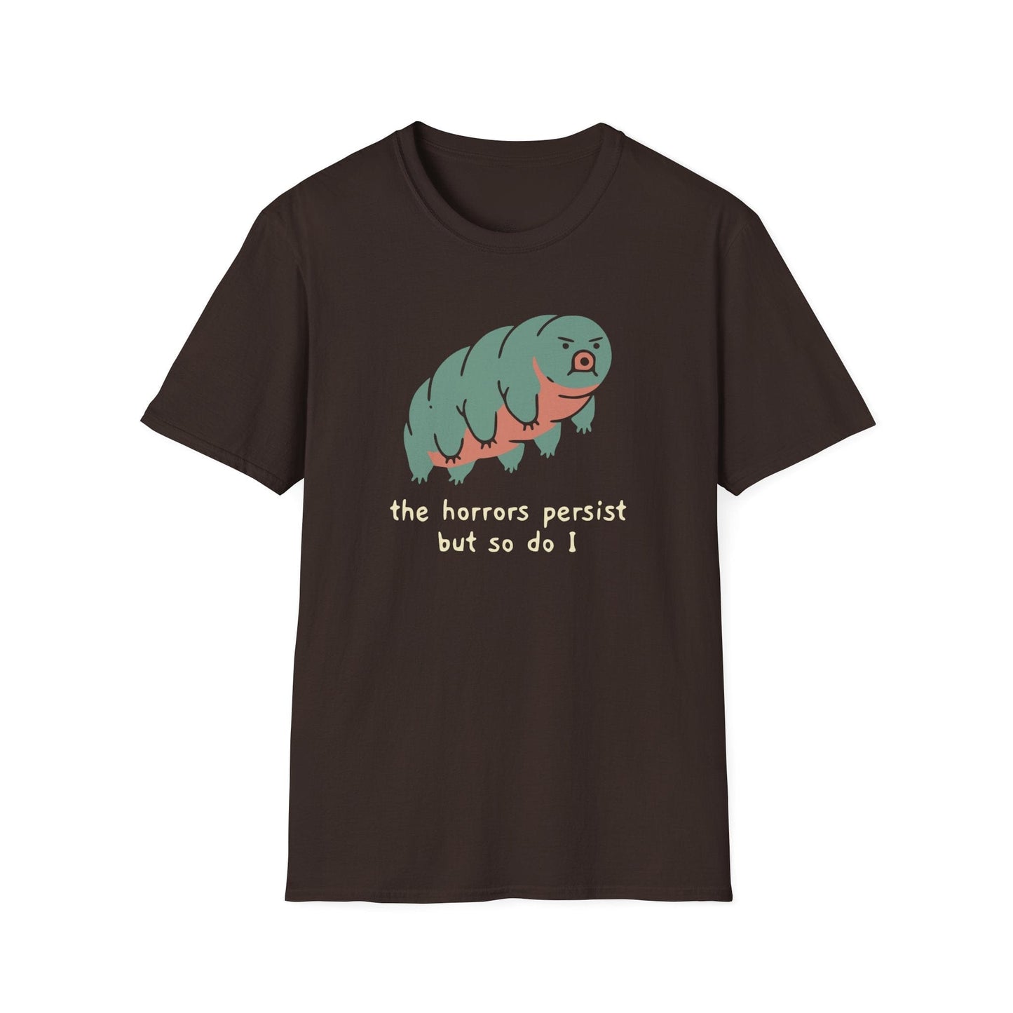 Printify T-Shirt Horrors Persist T-Shirt