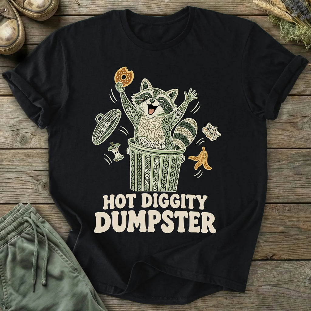 Printify T-Shirt Hot Diggity Dumpster T-Shirt