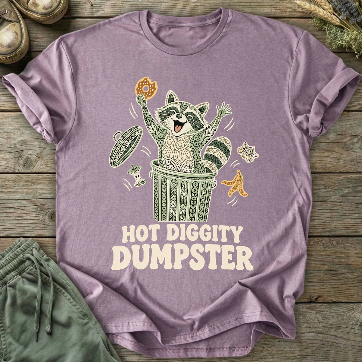 Printify T-Shirt Hot Diggity Dumpster T-Shirt