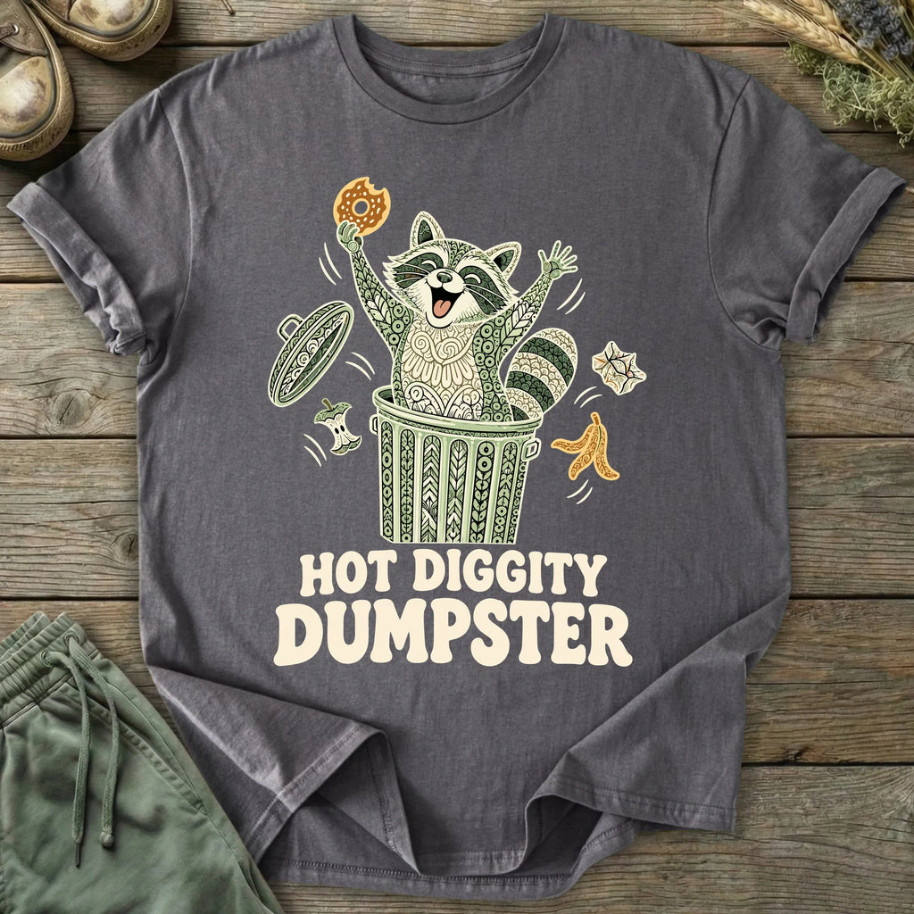 Printify T-Shirt Hot Diggity Dumpster T-Shirt