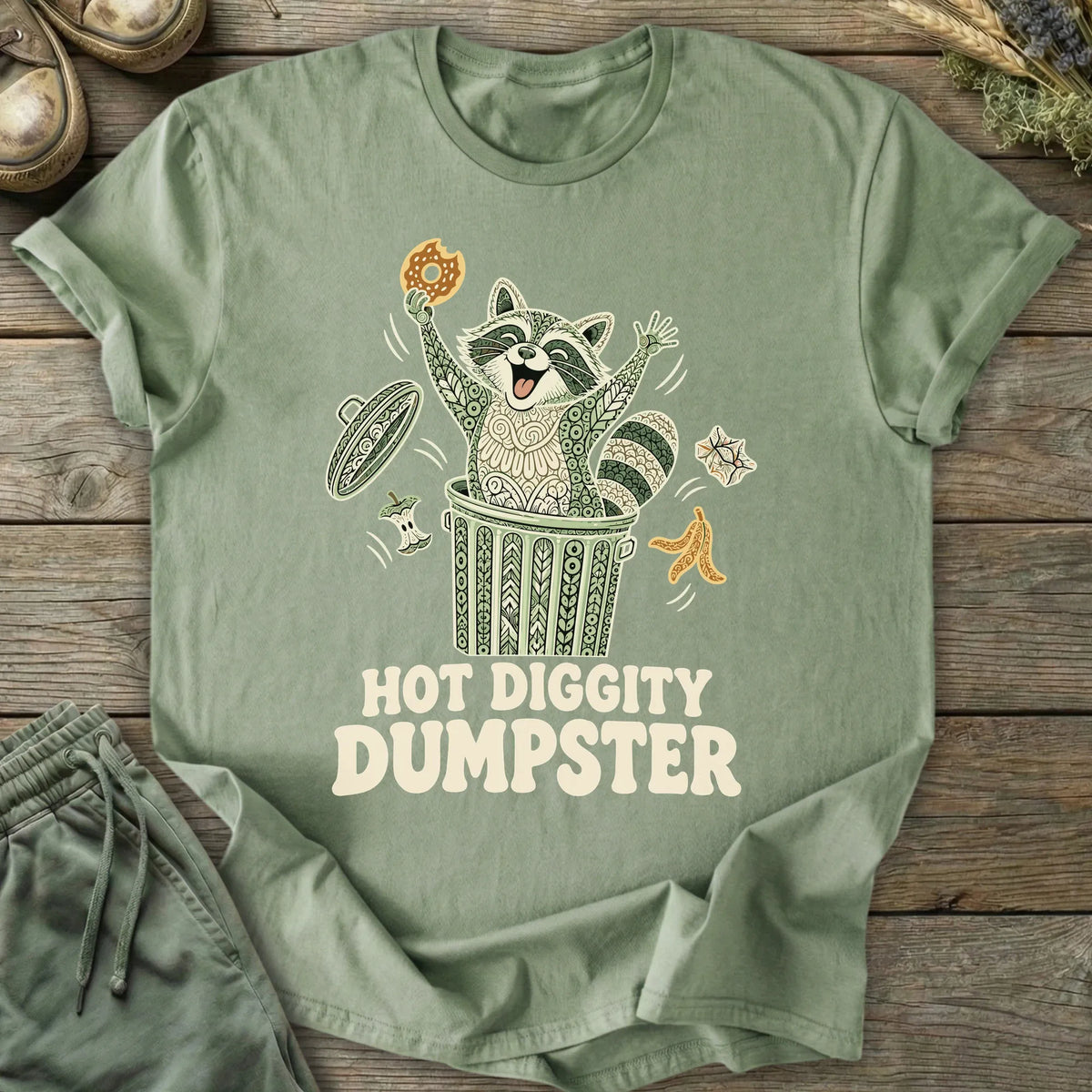 Printify T-Shirt Hot Diggity Dumpster T-Shirt
