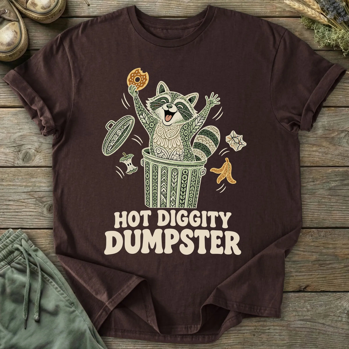 Printify T-Shirt Hot Diggity Dumpster T-Shirt