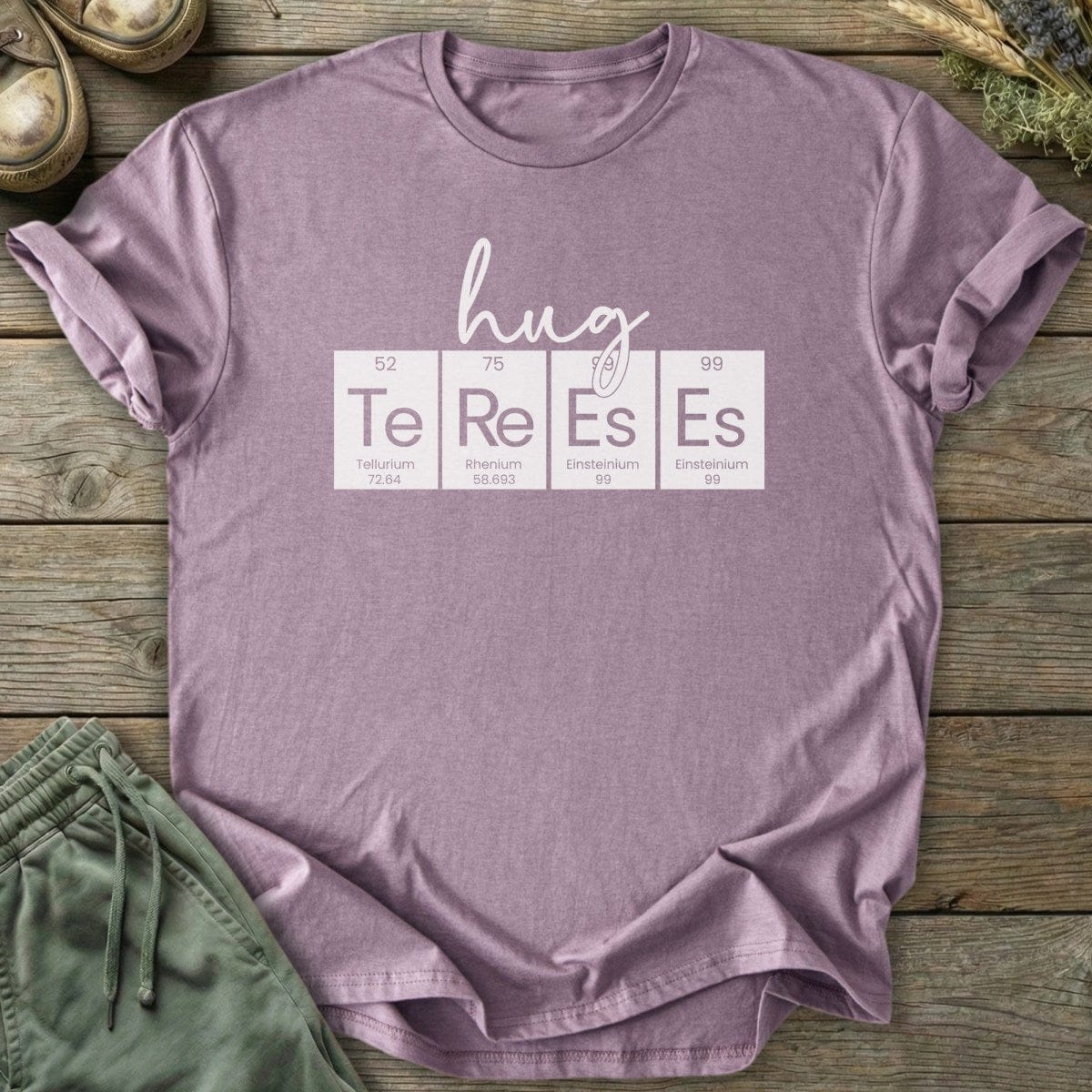 Printify T-Shirt Hug Trees Periodic Table T-Shirt