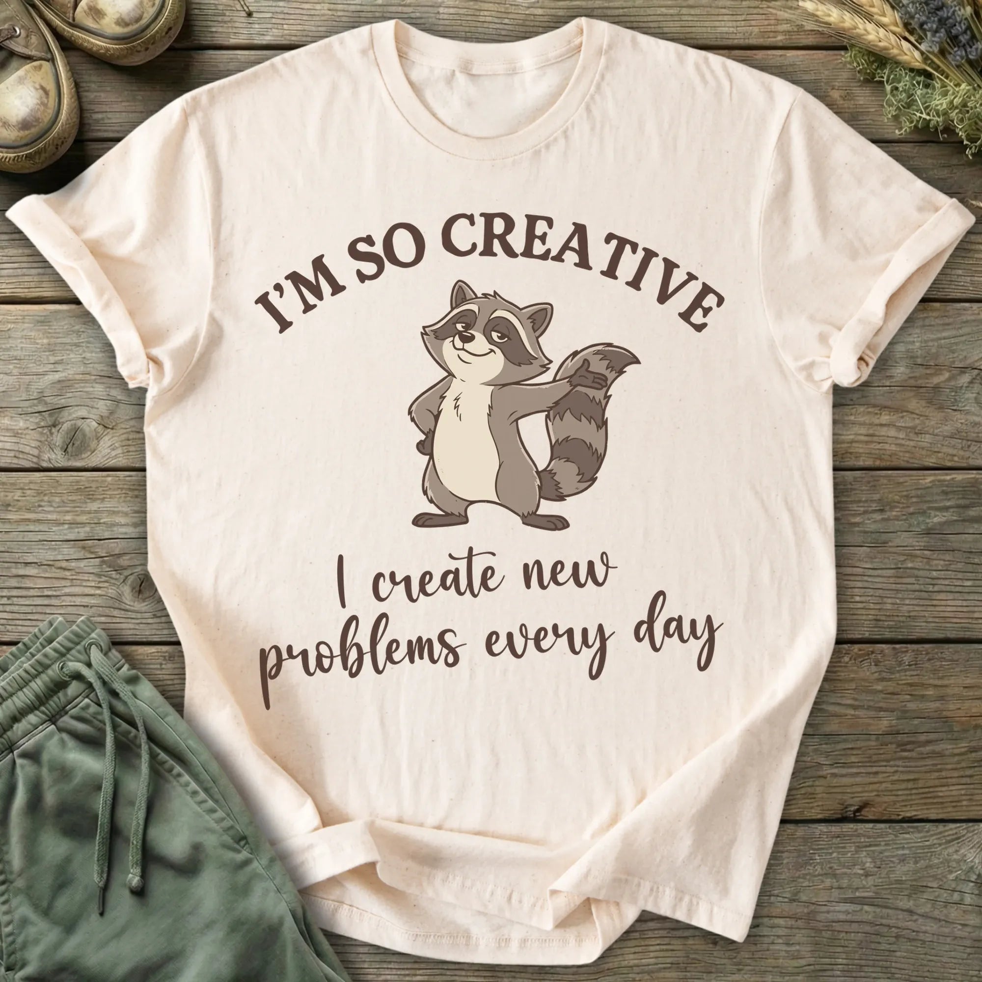 Printify T-Shirt I Create New Problems T-Shirt