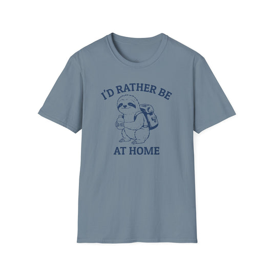 Printify T-Shirt I'd Rather Be At Home T-Shirt