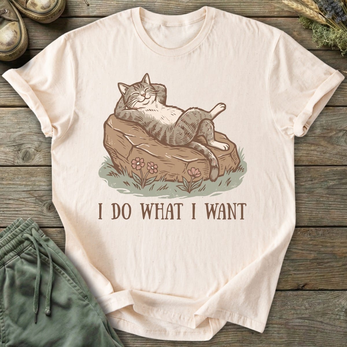 Printify T-Shirt I Do What I Want T-Shirt