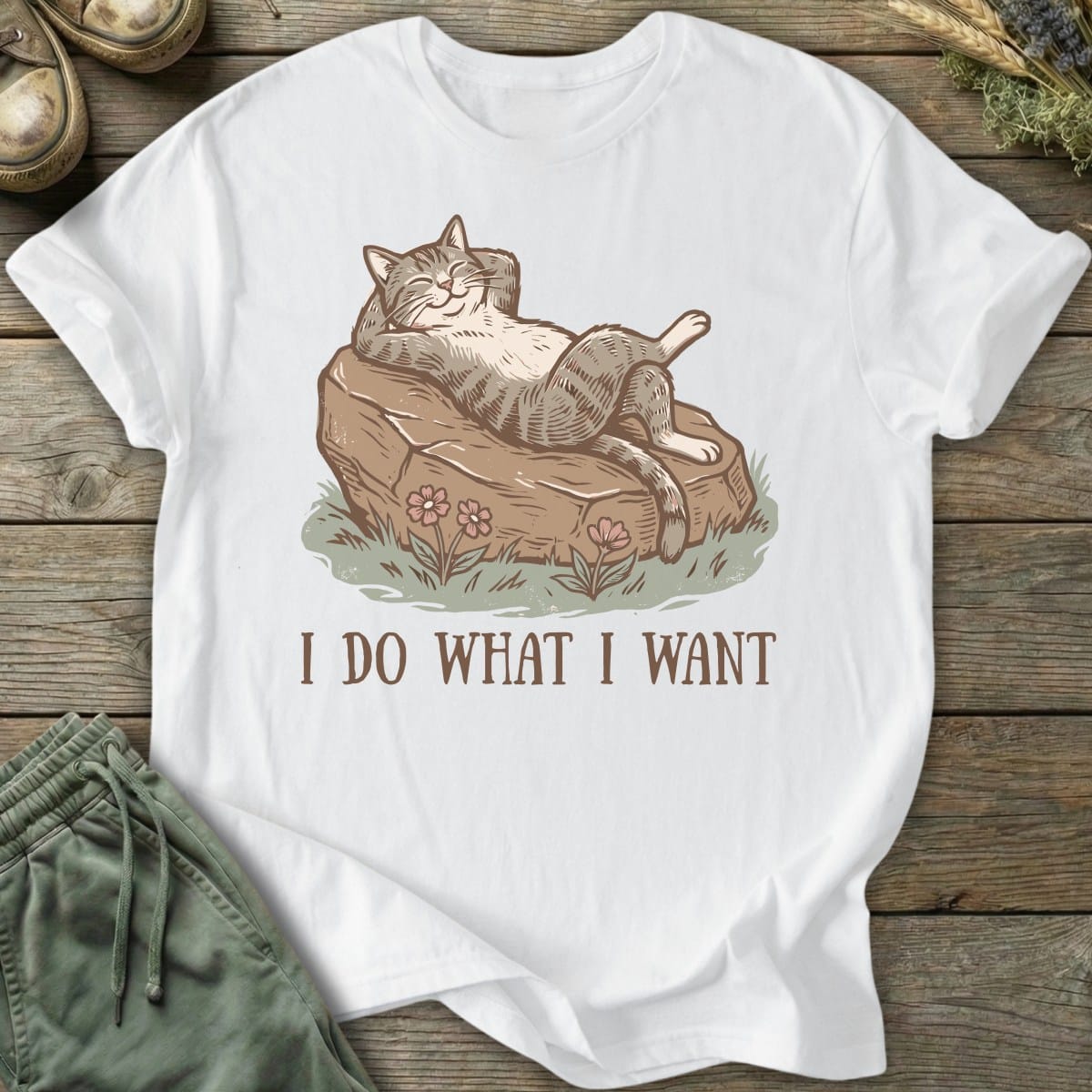 Printify T-Shirt I Do What I Want T-Shirt
