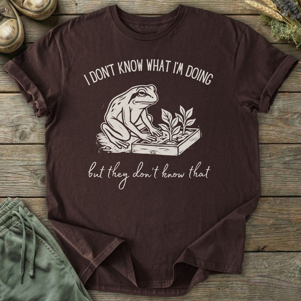 Printify T-Shirt I Don't Know Frog T-Shirt