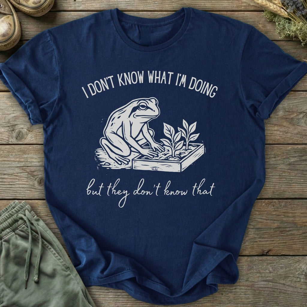 Printify T-Shirt I Don't Know Frog T-Shirt