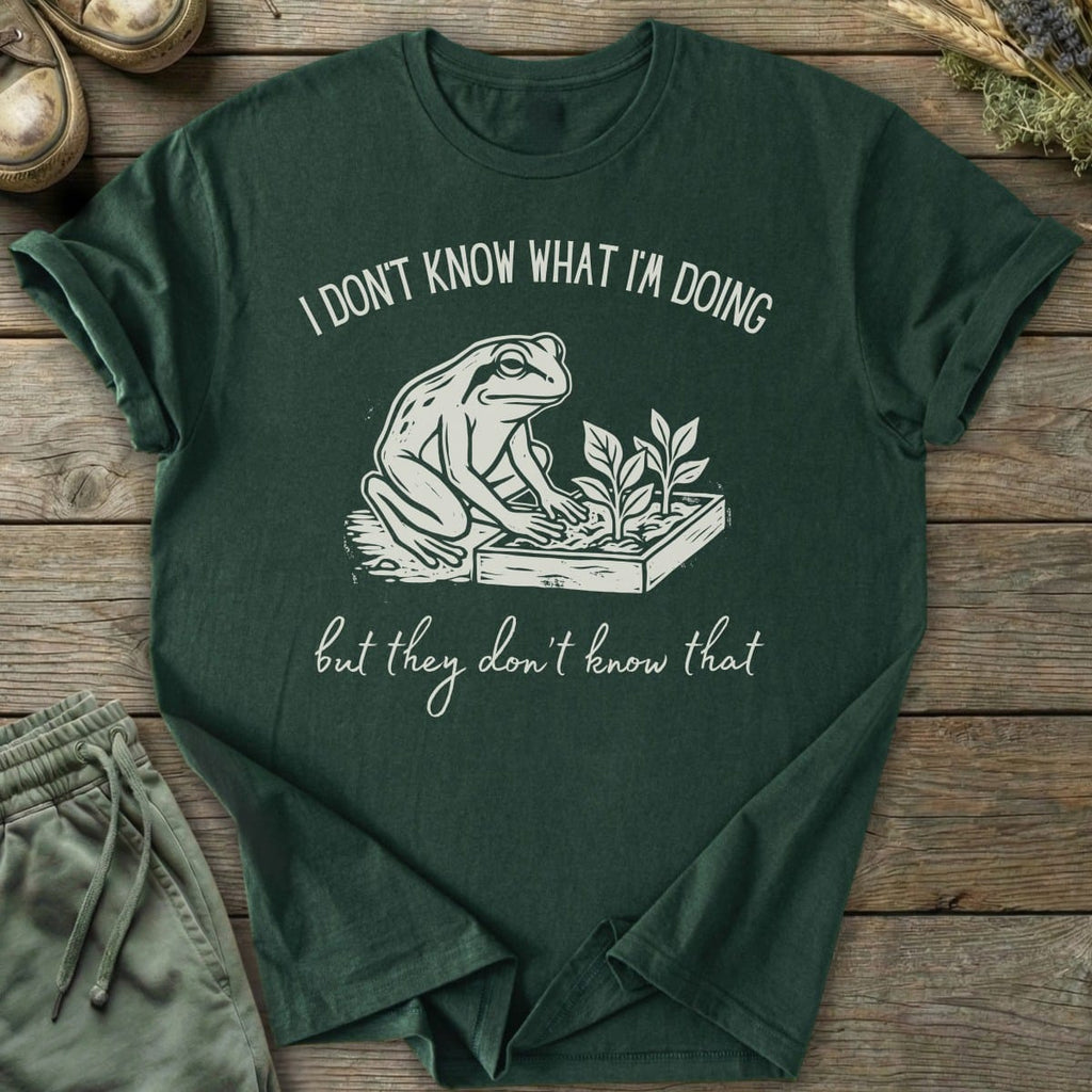 Printify T-Shirt I Don't Know Frog T-Shirt