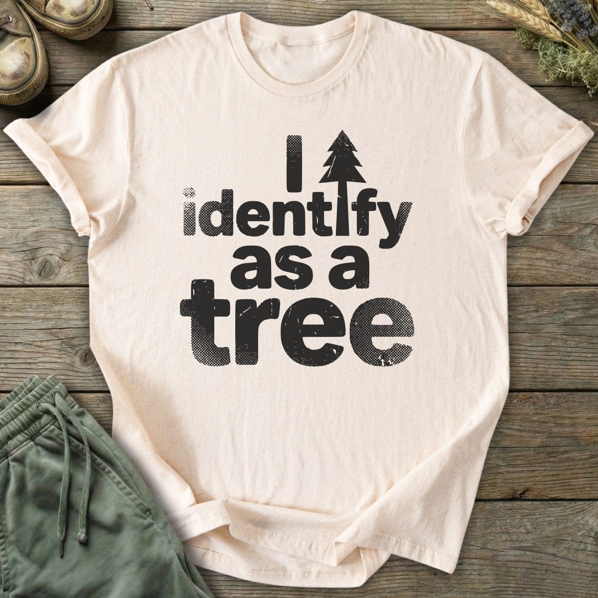 Printify T-Shirt I'm A Tree T-Shirt