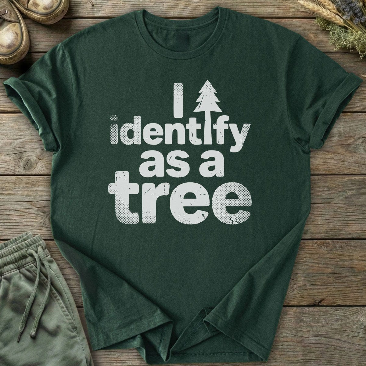 Printify T-Shirt I'm A Tree T-Shirt