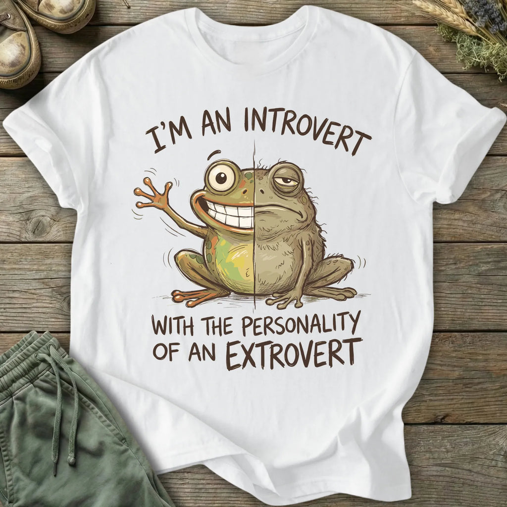 Printify T-Shirt I'm An Introvert T-Shirt