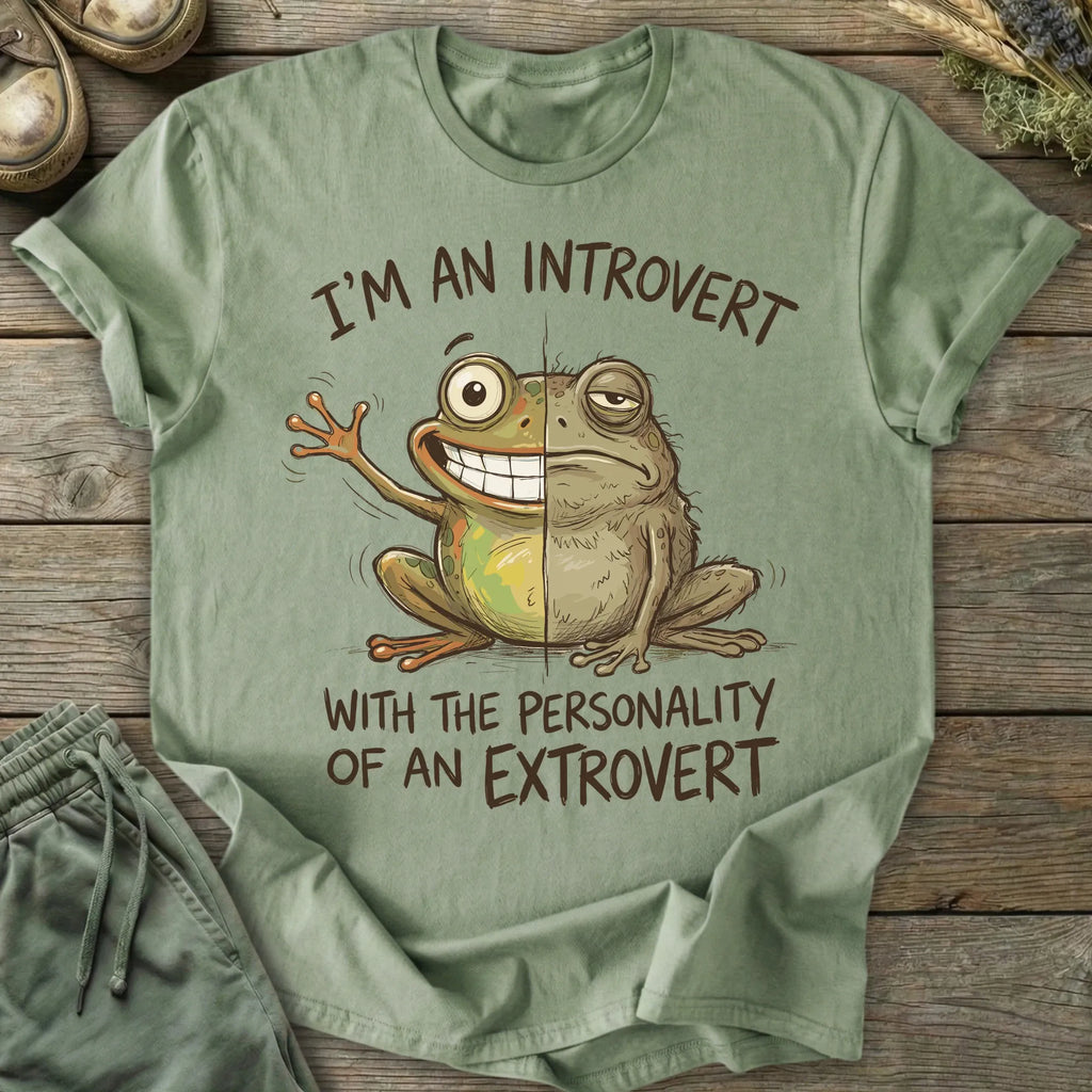 Printify T-Shirt I'm An Introvert T-Shirt