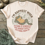Printify T-Shirt I'm Happiest When T-Shirt