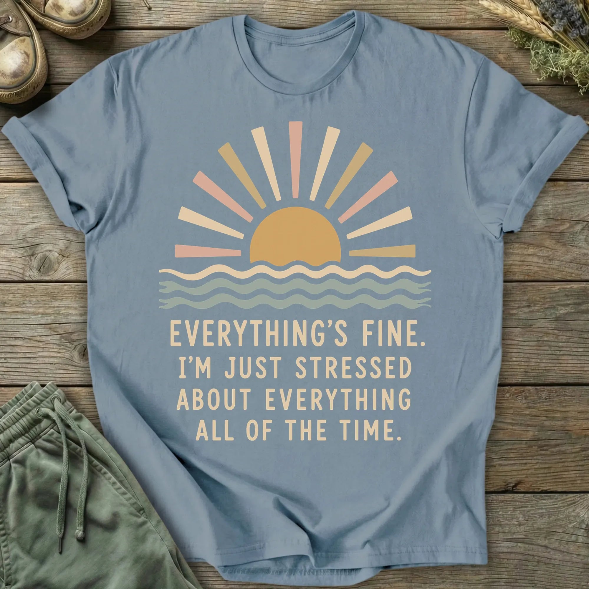 Printify T-Shirt I'm Just Stressed T-Shirt