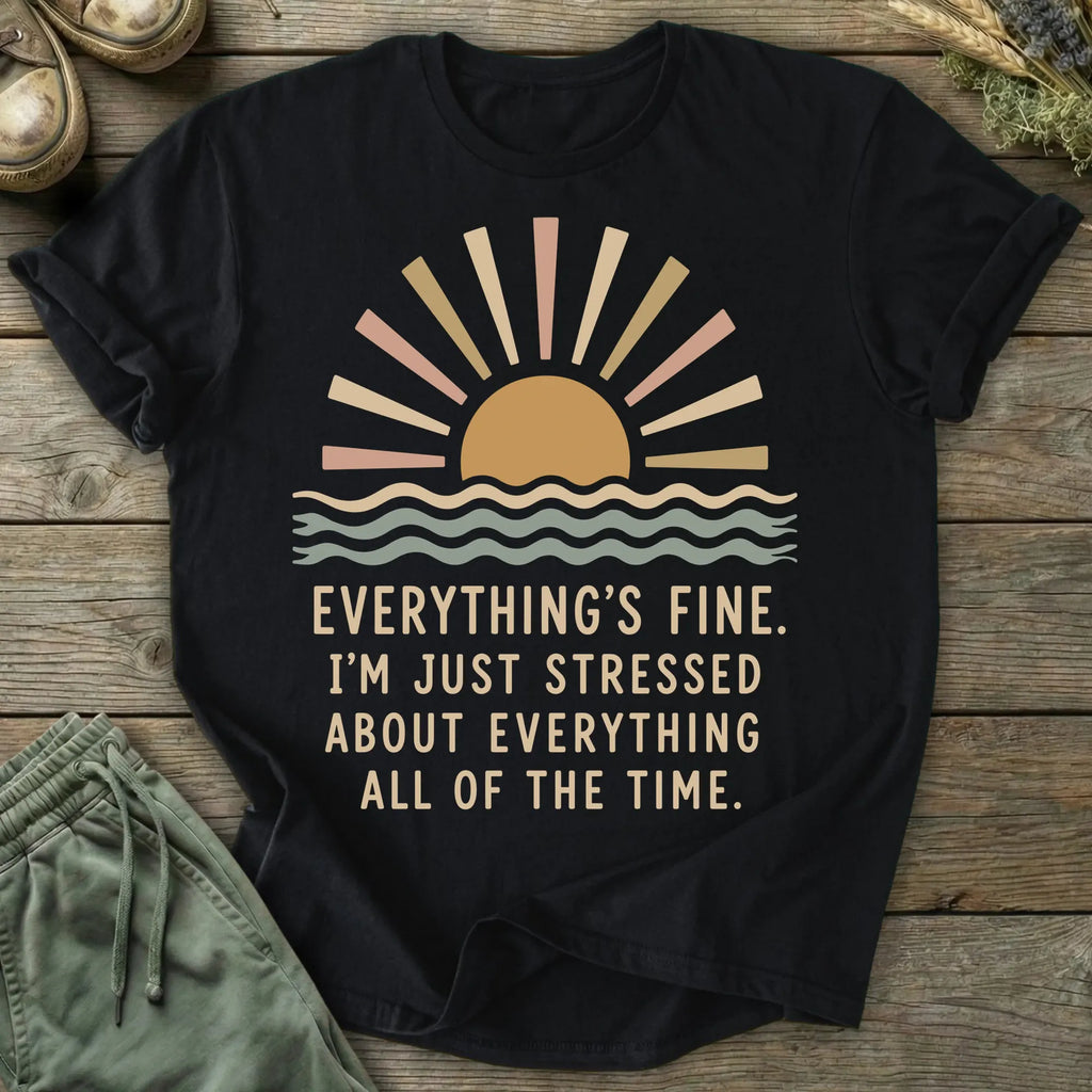 Printify T-Shirt I'm Just Stressed T-Shirt