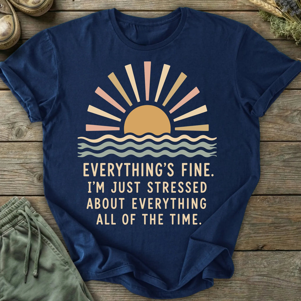 Printify T-Shirt I'm Just Stressed T-Shirt