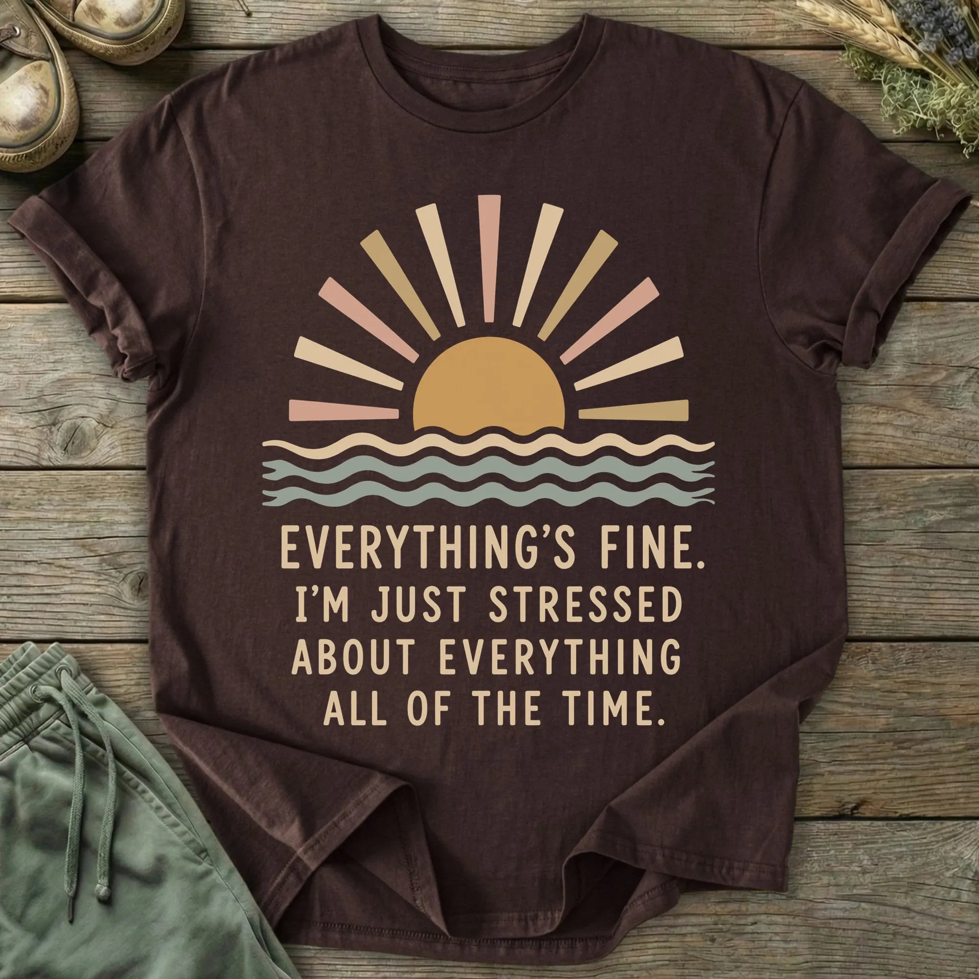 Printify T-Shirt I'm Just Stressed T-Shirt