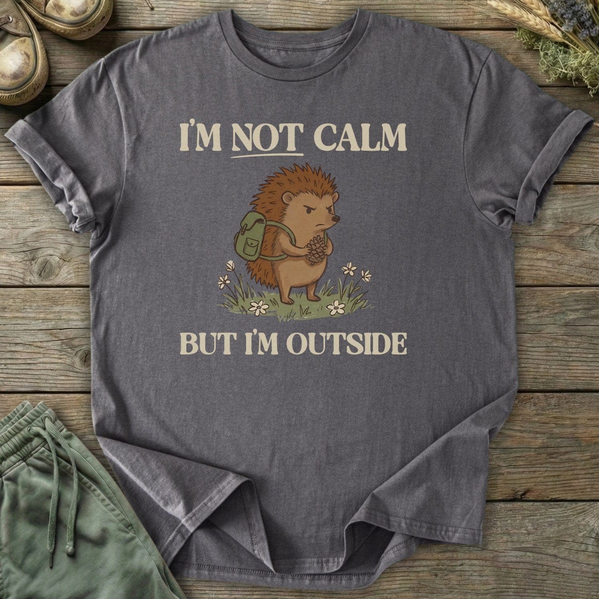 Printify T-Shirt I'm Not Calm T-Shirt