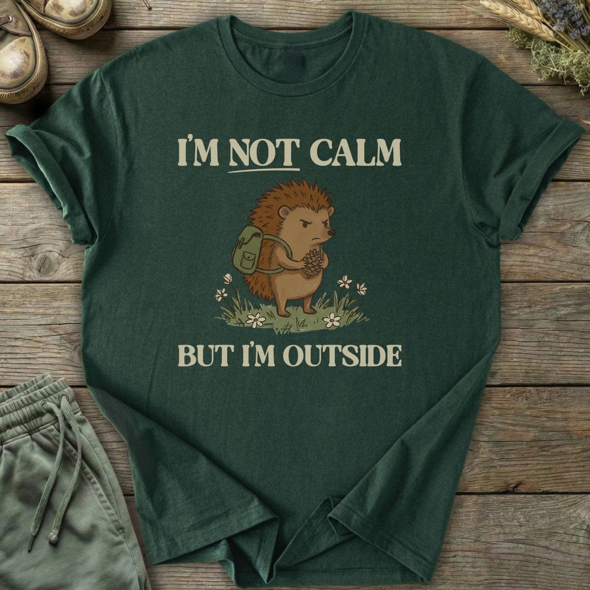 Printify T-Shirt I'm Not Calm T-Shirt