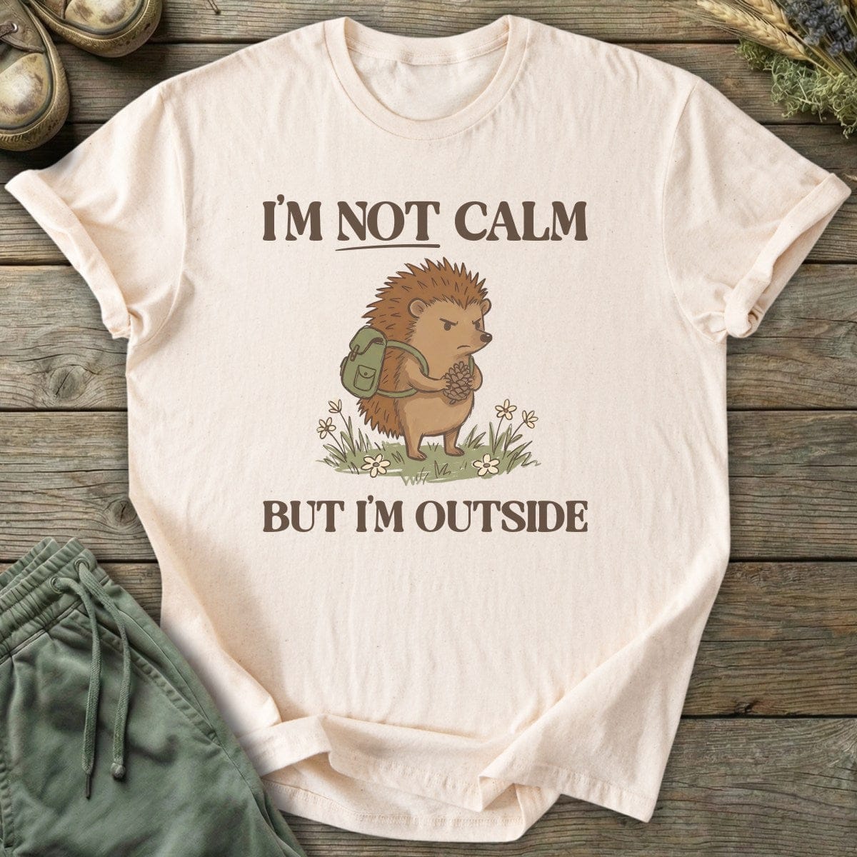 Printify T-Shirt I'm Not Calm T-Shirt