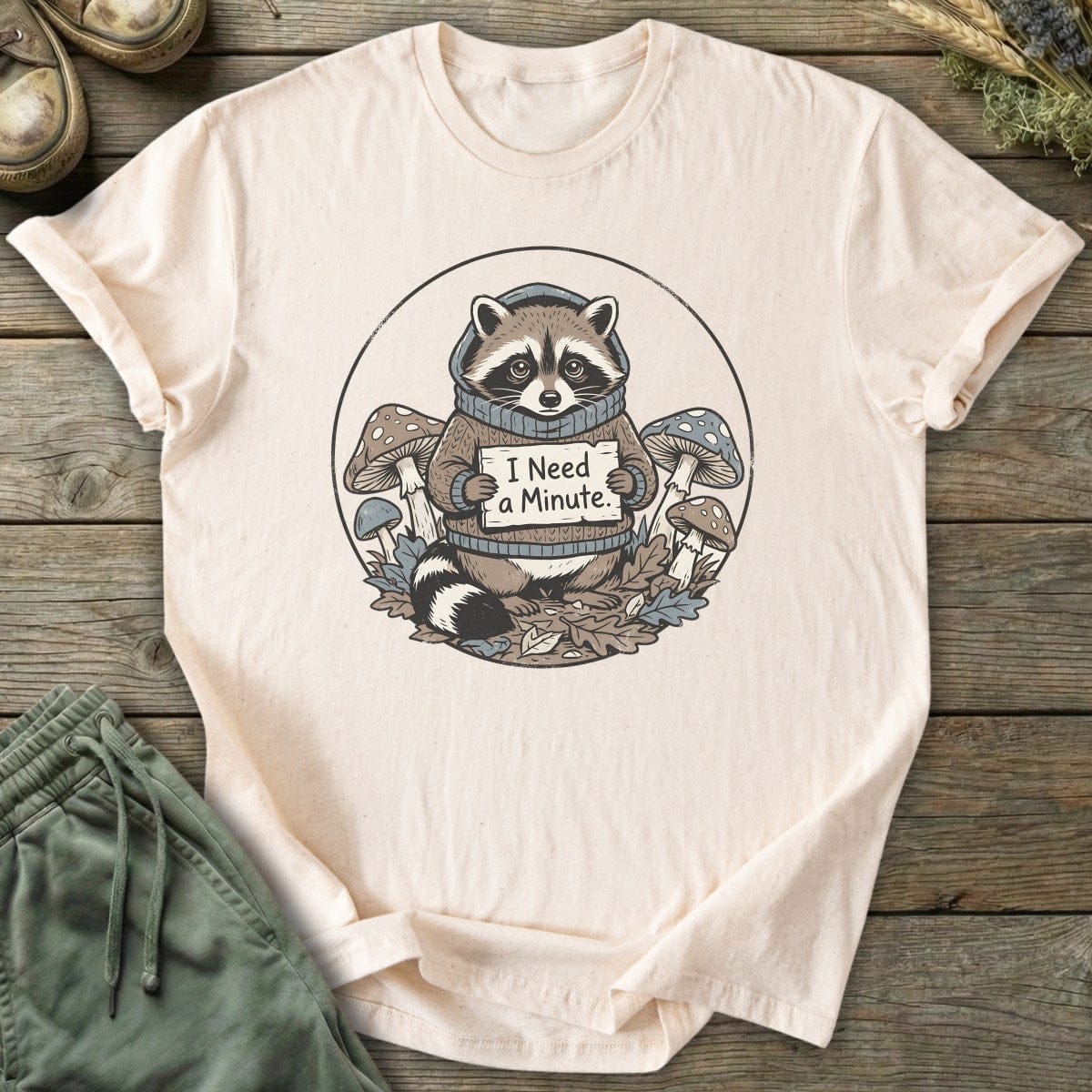 Printify T-Shirt I Need A Minute T-Shirt