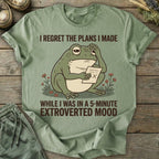 Printify T-Shirt I Regret The Plans T-Shirt