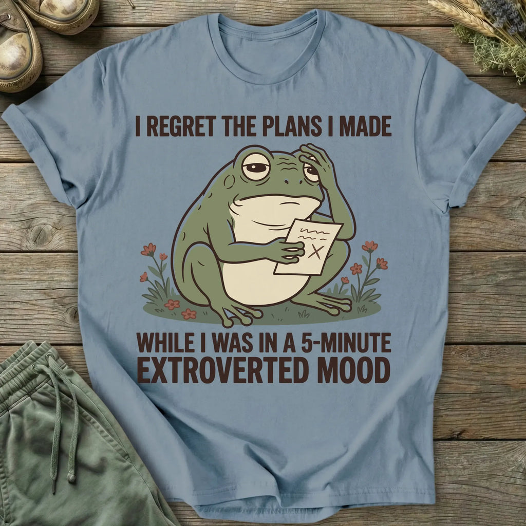 Printify T-Shirt I Regret The Plans T-Shirt