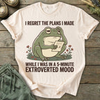 Printify T-Shirt I Regret The Plans T-Shirt