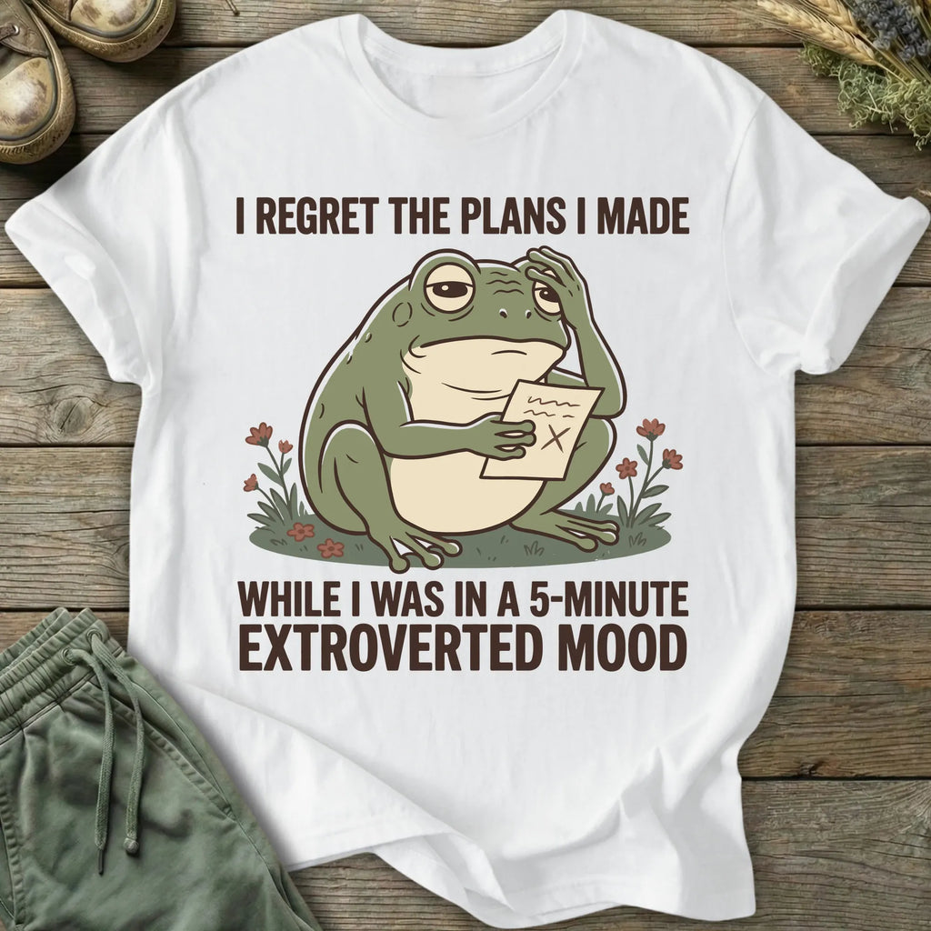 Printify T-Shirt I Regret The Plans T-Shirt