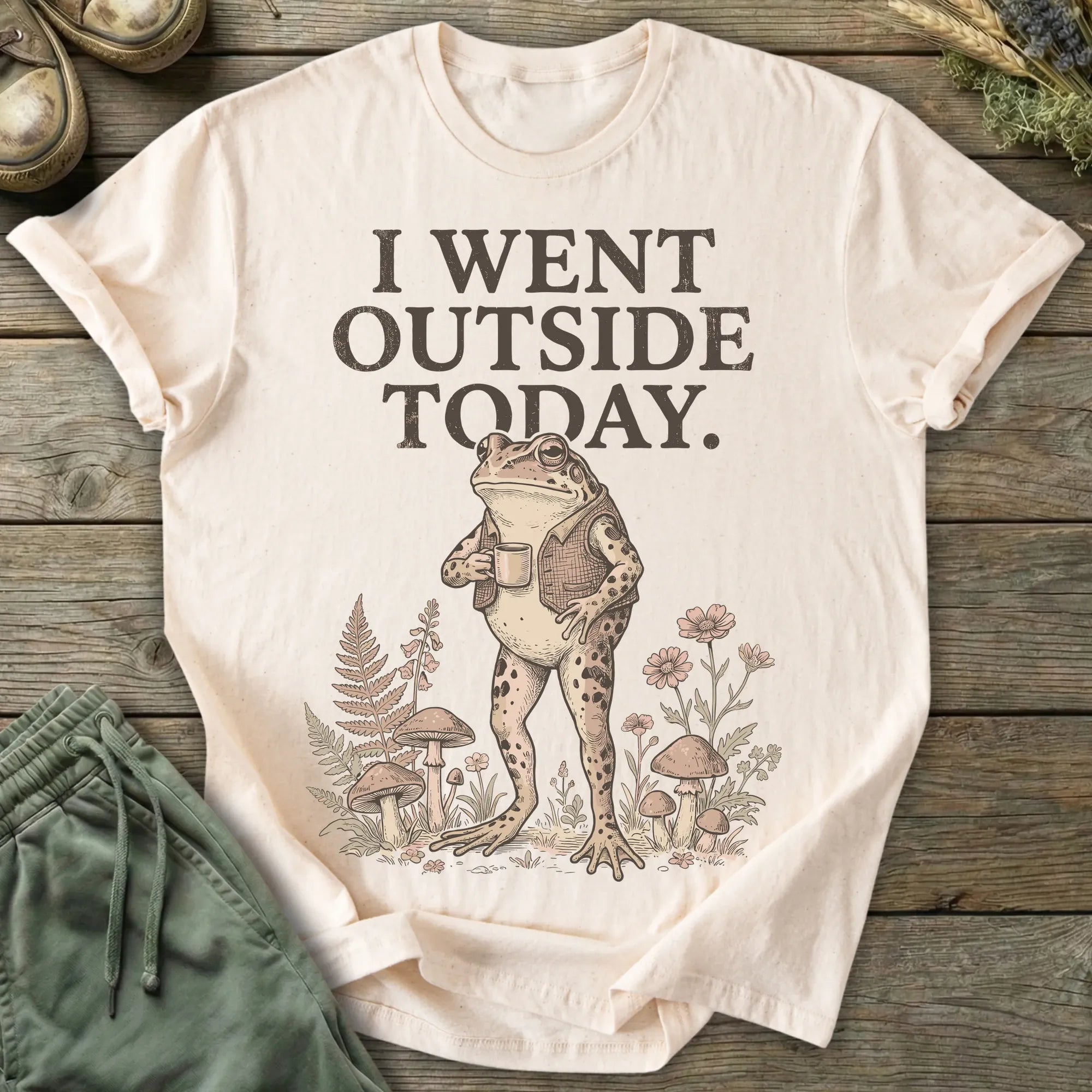 Printify T-Shirt I Went Outside Today T-Shirt