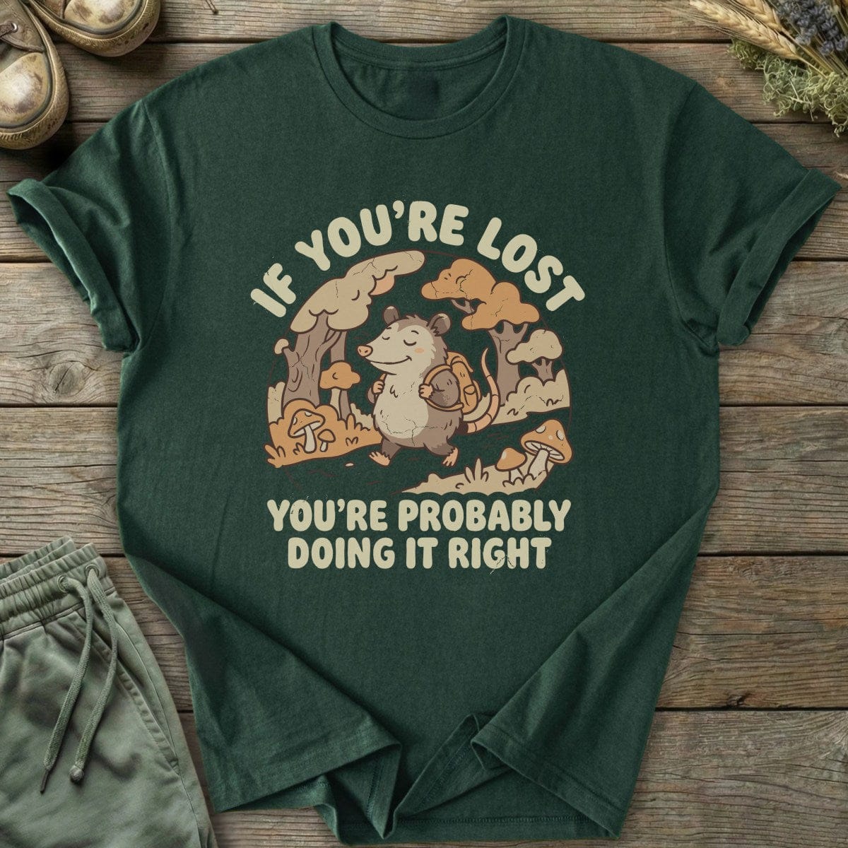 Printify T-Shirt If You're Lost T-Shirt