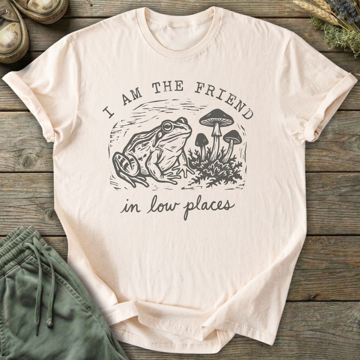 Printify T-Shirt In Low Places T-Shirt