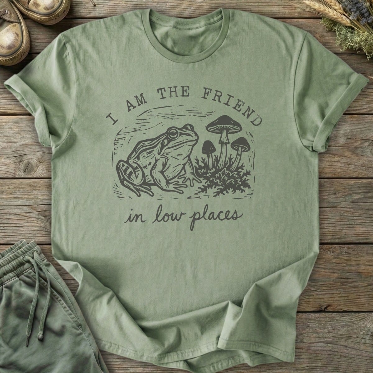 Printify T-Shirt In Low Places T-Shirt