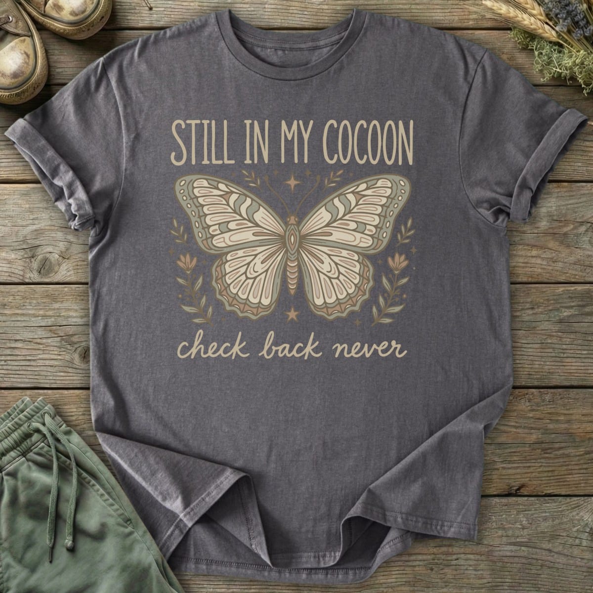 Printify T-Shirt In My Cocoon T-Shirt