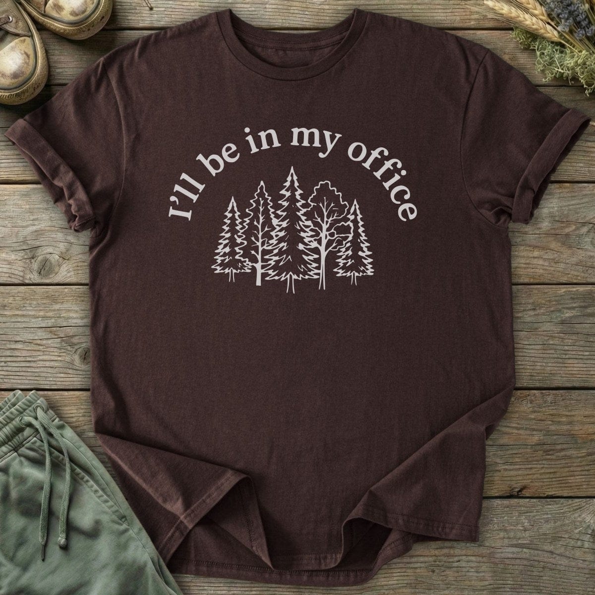 Printify T-Shirt In My Forest Office T-Shirt