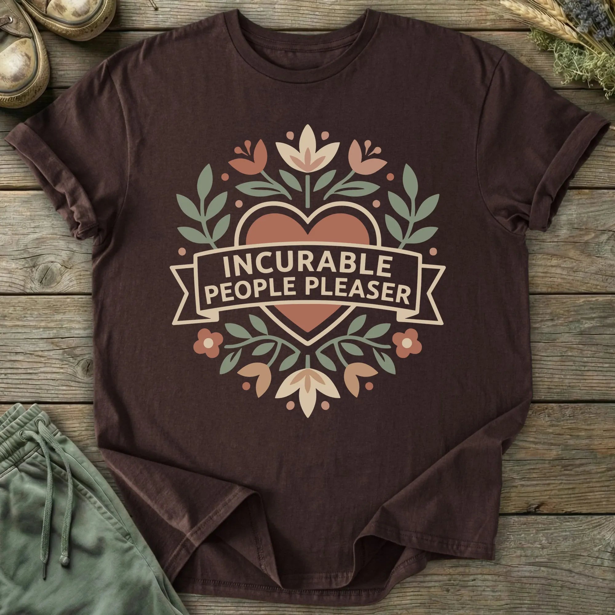 Printify T-Shirt Incurable People Pleaser T-Shirt